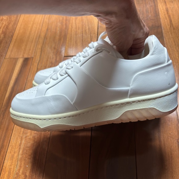 BRAND NEW IRO WHITE CALF LEATHER “ALEX” SNEAKERS! Very ON TREND! SIZE 37 - Picture 6 of 13